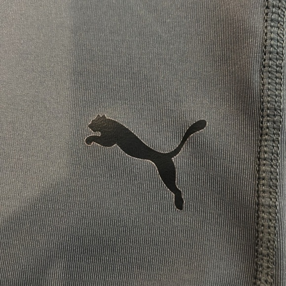 Women’s Puma Grey/Black Color-Block Leggings Size XL - Picture 2 of 10